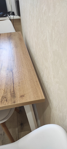 Стол Тринити Лофт 120 32 мм дуб галифакс табако / черный матовый фото покупателя 35