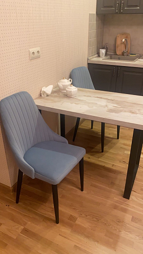 Стул на металлокаркасе Kora gray / black фото покупателя 421