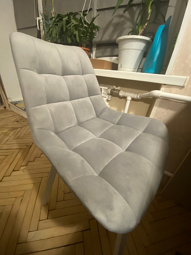 Стул на металлокаркасе Челси бежевый / черный фото покупателя 163