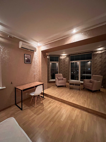 Письменный стол Леон Лофт черный матовый / дуб вотан фото покупателя 84