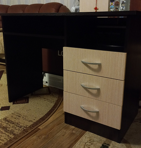 Стол письменный Бриз МДФ волна лайм / ясень светлый фото покупателя 91