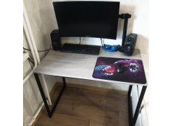 Письменный стол Клер Лофт дуб вотан / черный матовый фото покупателя 3