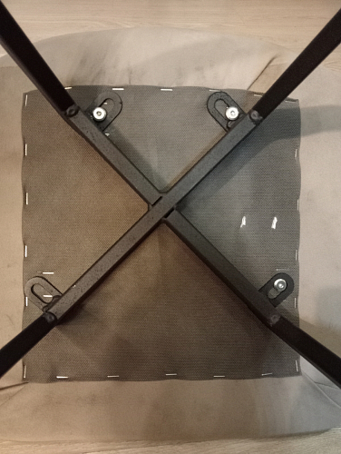 Стул на металлокаркасе Чилли К светло-серый велюр / черный каркас фото покупателя 301