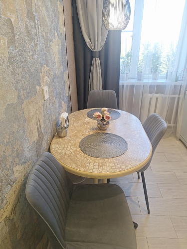 Комплект стульев Вейв 4 шт светло-серый / черный фото покупателя 61