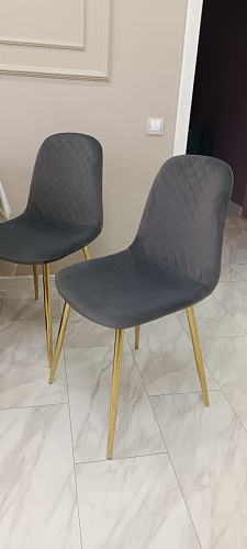 Стул на металлокаркасе Dabl wine red фото покупателя 153