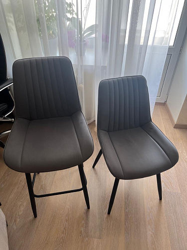 Комплект стульев Вейв 4 шт светло-серый / черный фото покупателя 70