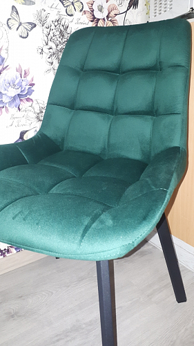 Стул на металлокаркасе Челси бежевый / черный фото покупателя 145