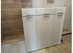 Комод Лайн 13.121 дуб серый craft K 002 PW / белый глянец пвх фото покупателя 3