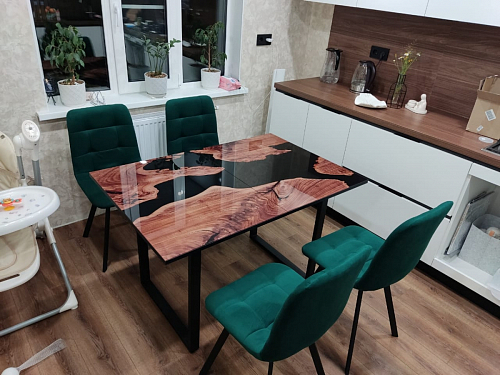 Стул на металлокаркасе Чилли синяя ткань / белый фото покупателя 228