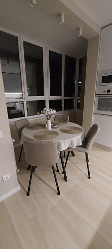 Стул на металлокаркасе Седа К латте / черный фото покупателя 362