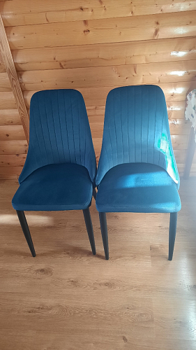 Стул на металлокаркасе Kora dark gray / black фото покупателя 320