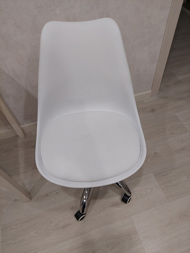 Компьютерное кресло Kolin с подушкой clear / white фото покупателя 370