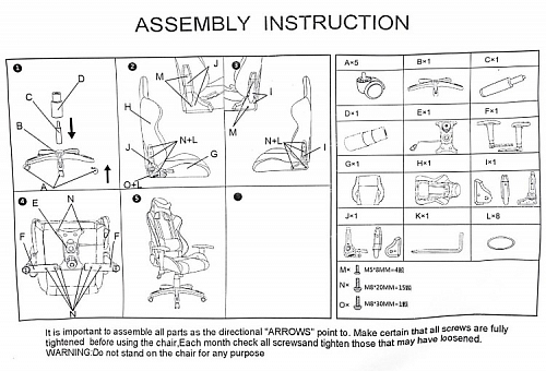 Компьютерное кресло Racer черное / оранжевое фото покупателя 59
