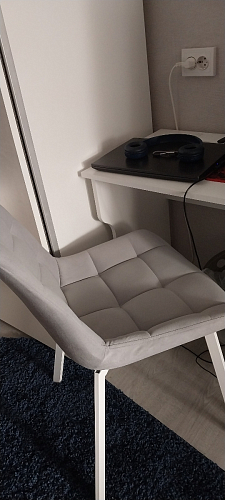 Стул на металлокаркасе Челси К бирюзовый / черный фото покупателя 206