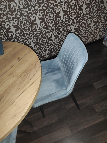 Стул на металлокаркасе Seda black / light gray фото покупателя 4