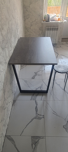 Деревянный стол Лота Лофт 120x75 дуб крафт табачный / черный матовый фото покупателя 778