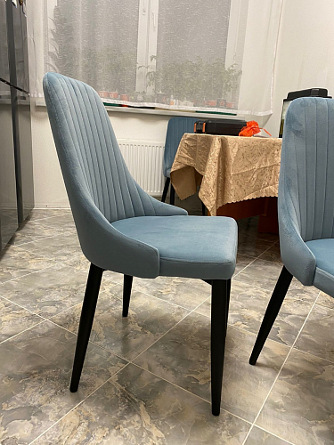 Стул на металлокаркасе Kora beige / black фото покупателя 171