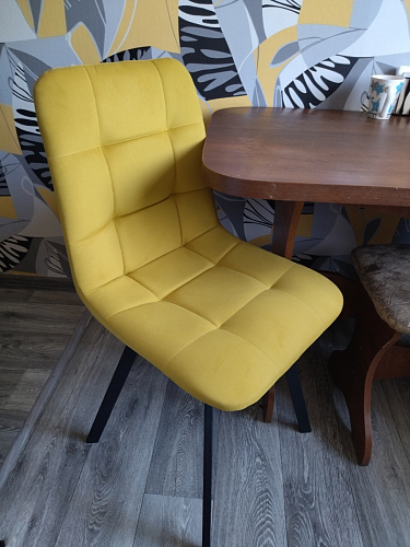 Стул на металлокаркасе Чилли бежевый / белый каркас фото покупателя 1441