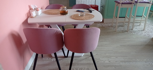 Стул на металлокаркасе Gabi gray / black фото покупателя 746