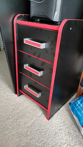 Тумба Ханна черная / красная - Уцененный экземпляр фото покупателя 57