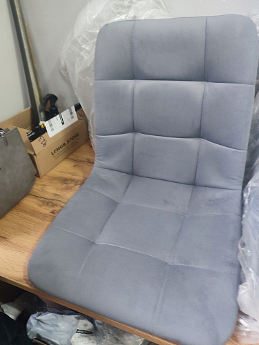 Стул на металлокаркасе Чилли К черный / зеленый фото покупателя 539