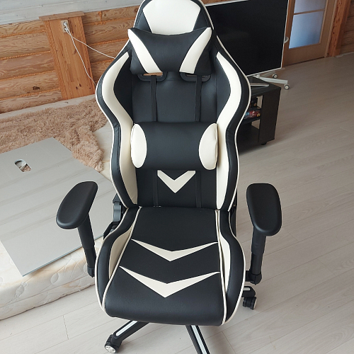 Компьютерное кресло Racer черный / красный / бежевый фото покупателя 114