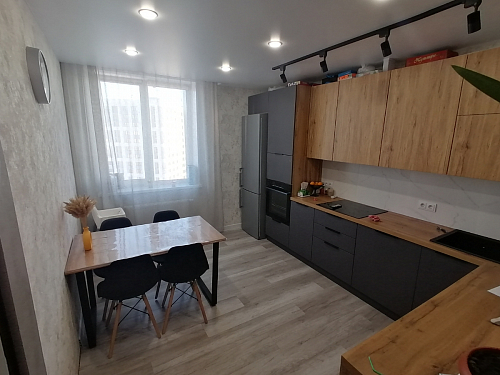 Стол Лота Лофт 140 25 мм черный матовый / бетон фото покупателя 408