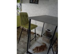 Барная стойка Дилан Лофт 120х60х90 бетон фото покупателя 62