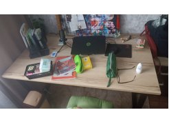 Стол Лота Лофт 140 25 мм черный матовый / бетон фото покупателя 624