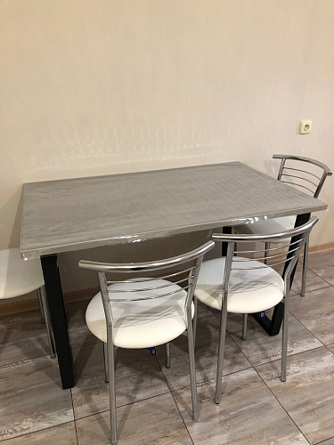 Стол Лота Лофт 140 25 мм черный матовый / бетон фото покупателя 759