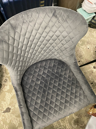 Стул на металлокаркасе Чилли синий / белый фото покупателя 965