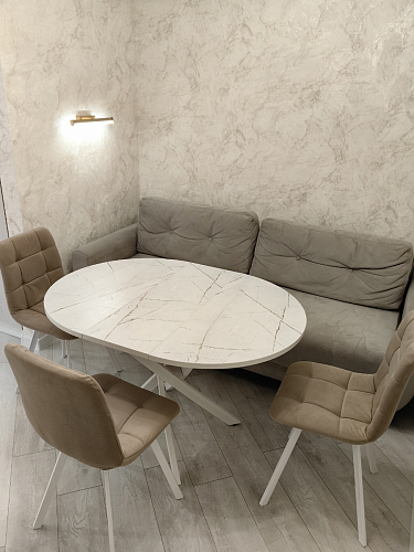 Стул на металлокаркасе Чилли зеленый / белый каркас фото покупателя 522