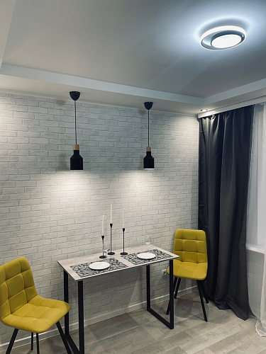 Стул на металлокаркасе Чилли К кирпичный / черный фото покупателя 316