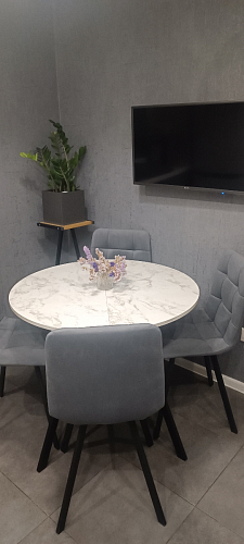 Стул на металлокаркасе Чилли зеленый / белый каркас фото покупателя 450