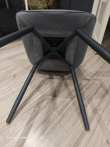 Стул на металлокаркасе Седа К латте / черный фото покупателя 299