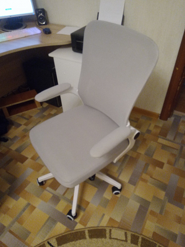 Компьютерное кресло Konfi gray / blue / white фото покупателя 273