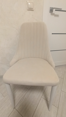 Стул на металлокаркасе Kora light blue / white фото покупателя 150