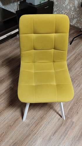 Стул на металлокаркасе Чилли темно-серый / черный каркас фото покупателя 200