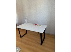 Стол Лота Лофт 140 25 мм юта / белый матовый фото покупателя 864