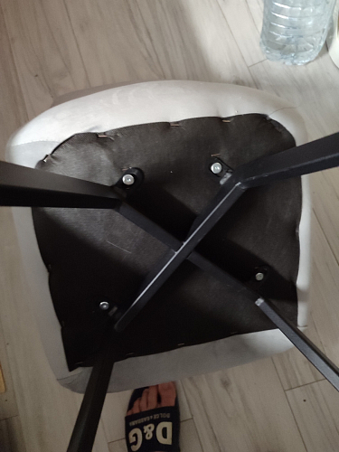 Стул на металлокаркасе Чилли горчичный / черный фото покупателя 436