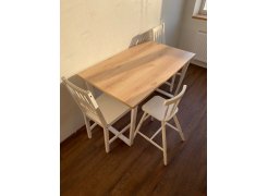 Деревянный стол Барон О 200 х 90 черная пленка шагрень / белый фото покупателя 17