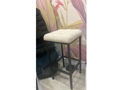 Барный стул Лофт кожзам темно-серый / черный матовый фото покупателя 146