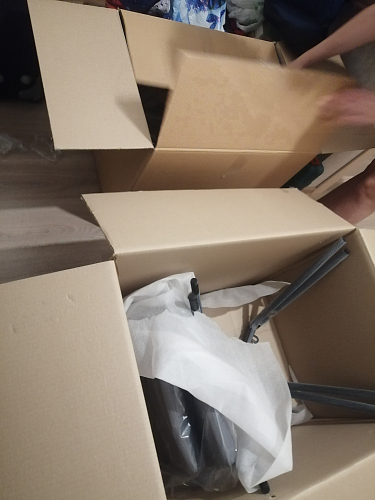 Стол Форли дуб велингтон / черный матовый фото покупателя 60