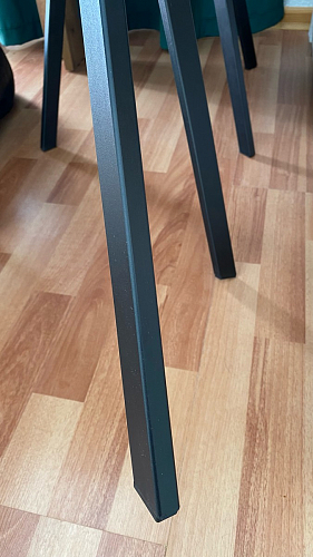 Стул на металлокаркасе Чилли К светло-серый велюр / черный каркас фото покупателя 157