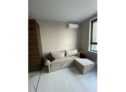 Диван угловой Милфорд микровельвет зеленый / бежевый левый фото покупателя 1