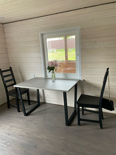 Стол Лота Лофт 120 25 мм сабия / белый матовый фото покупателя 752