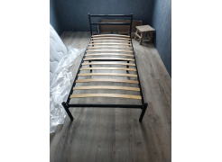 Односпальная кровать Фади 80х200 черная фото покупателя 585