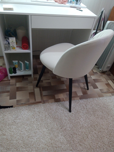 Стул на металлокаркасе Gabi latte / gold / black фото покупателя 144