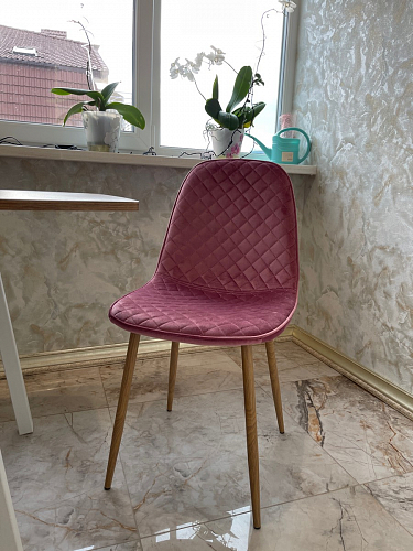 Стул на металлокаркасе Capri голубой фото покупателя 43