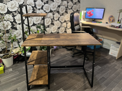 Письменный стол Wd-16/Вд-16 burnt/обгоревшее дерево фото покупателя 2